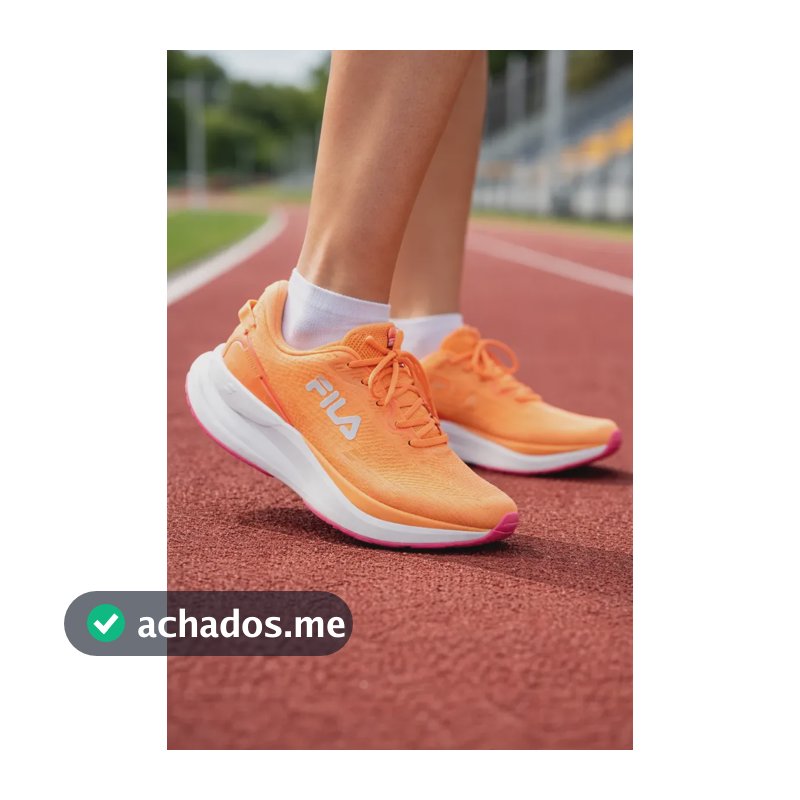 Tenis Fila Feminino Caminhada Corrida Treino Academia Promo Laranja 38 Br