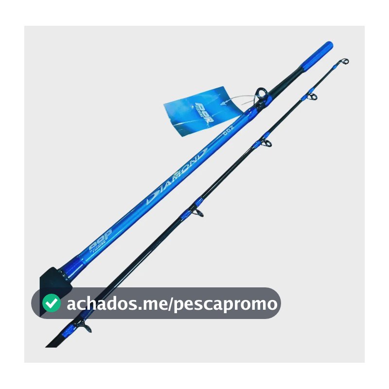 Pesca Vara Pesca Pesada Para Carretilha 80libras 1.96mt Azul