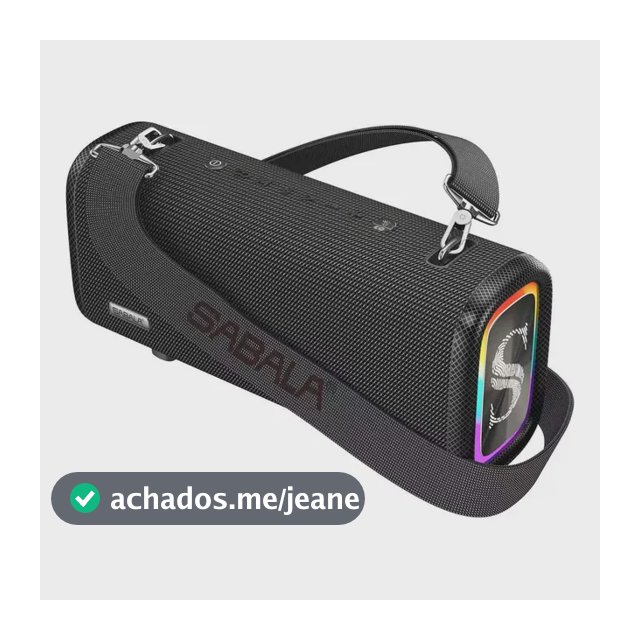 Caixa De Som Sabala Dr-908 Pro 120w Portátil Bluetooth 5.4 Preto 127/220v