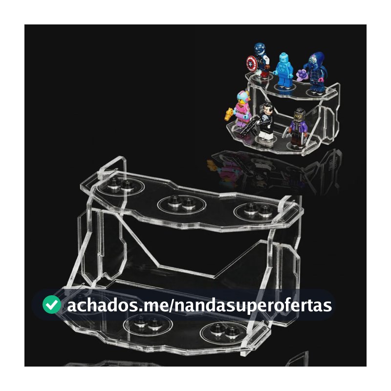 Expositor Compatível Com Lego Coleção Figure Colecionador Cristal