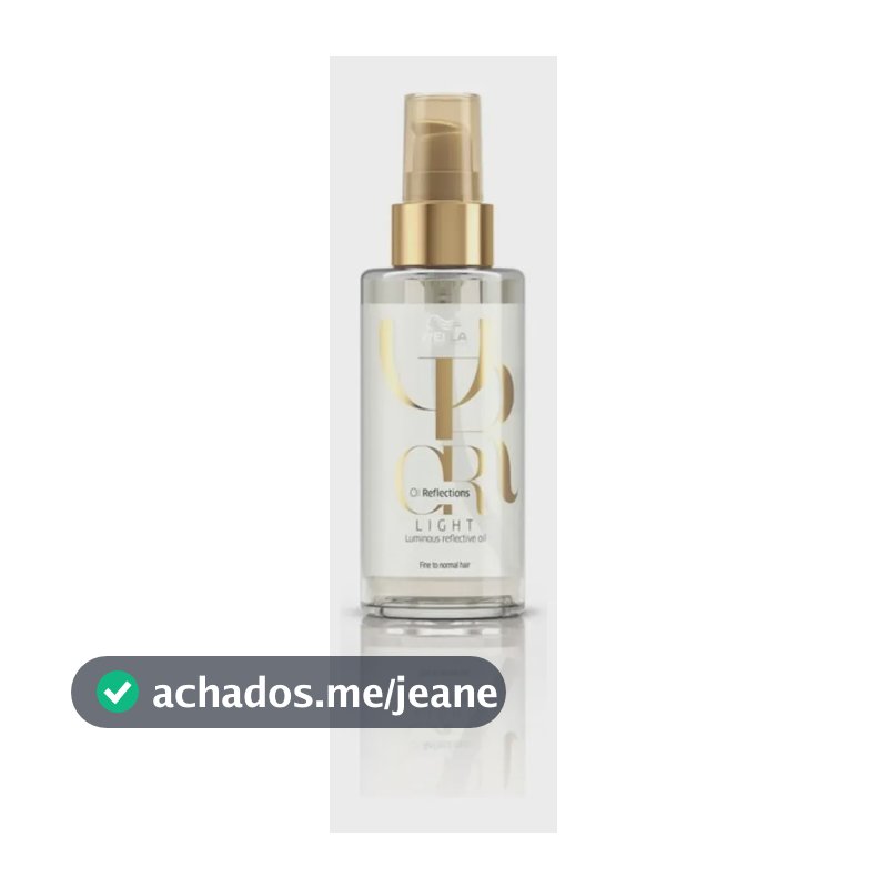 Wella Óleo Oil Reflections Light 100ml Brilho E Maciez