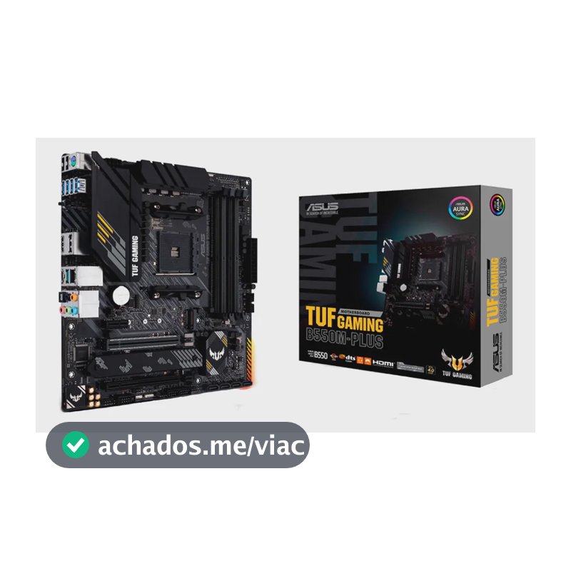 Placa Mãe Asus Tuf Gaming B550m-plus Ddr4 AMD Am4 mATX RGB