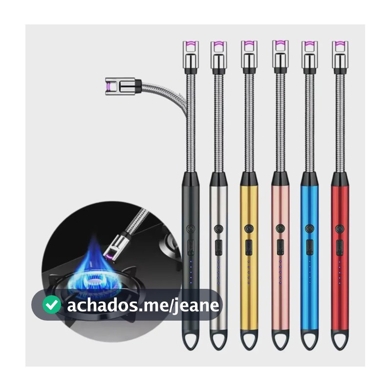 Acendedor Fogão Elétrico Recarregável Usb Portátil Vela