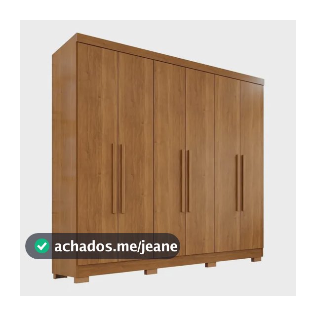 Guarda-roupa Casal 6 Portas 2 Gavetas França Wt