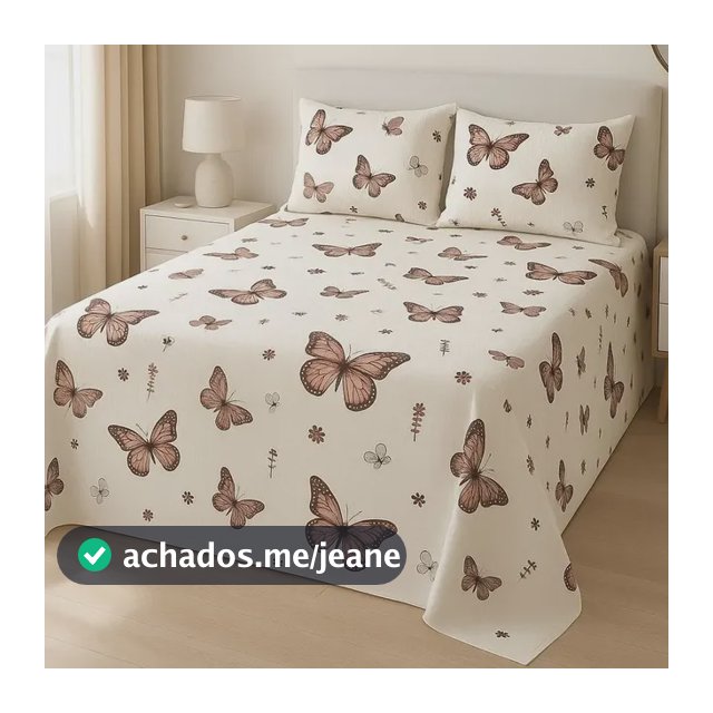 Kit Cobre Leito Casal Padrão Bela Piquet 03 Peças Estampado