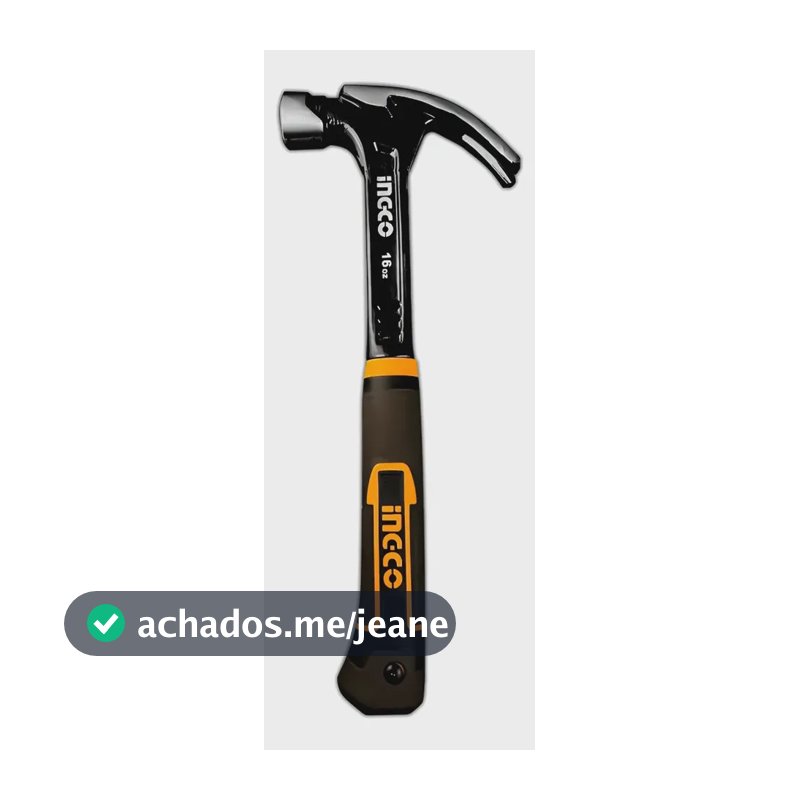 Martelo Unha Magnetico Inteiro Aço Forjado Ingco 34cm