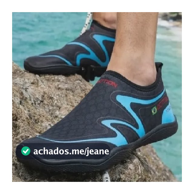 Sapatilha Aquática Neoprene Seca Rápido Solado Costurado