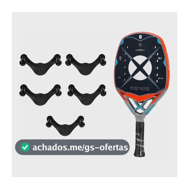 Kit 5 Suporte De Parede Para Raquete De Beach Tennis Tênis