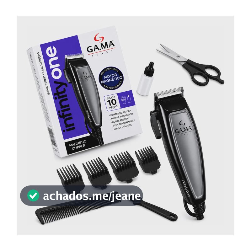 Cortador De Cabelo Gama Italy Gm562 Infinity One Aparar 220v