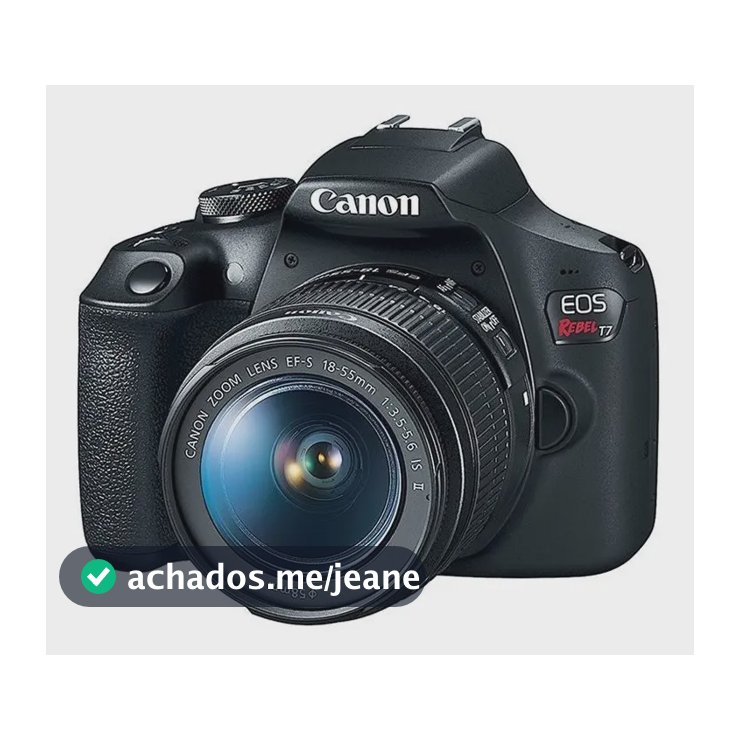 Camera Canon Eos T7 Lente 18-55mm Revenda Autorizada Preto