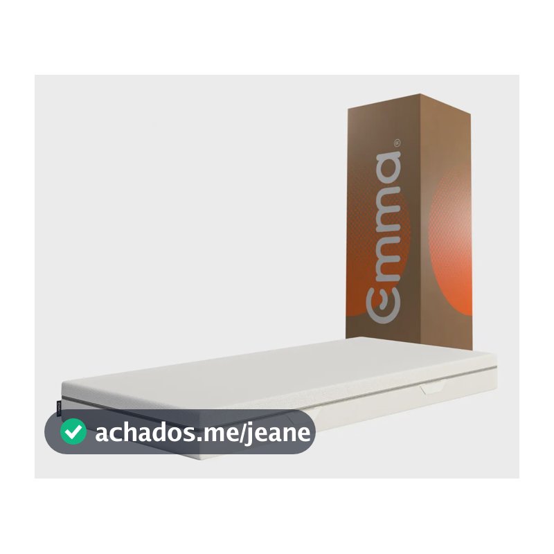 Colchão Solteiro Emma Duo Comfort 88x188cm, Dupla Face, à Vácuo, Suporte Ideal para o Corpo, Alta Durabilidade, Capa Lavável