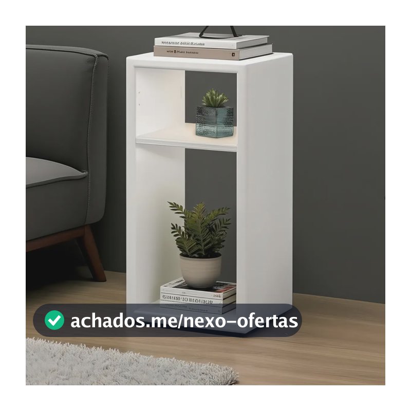 Mesa De Cabiceira Pratica E Versátil Cor Neutra Moderno Acabamento Mate Cor Branco