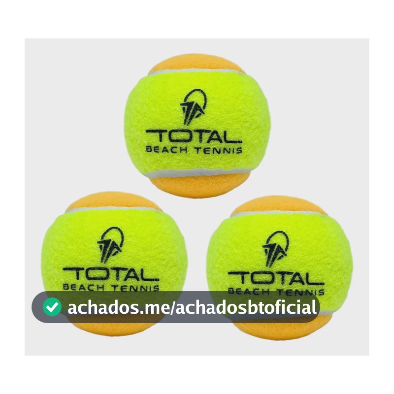Kit 3 Bolas Beach Tennis | ITF Approved Stage 2 Profissional