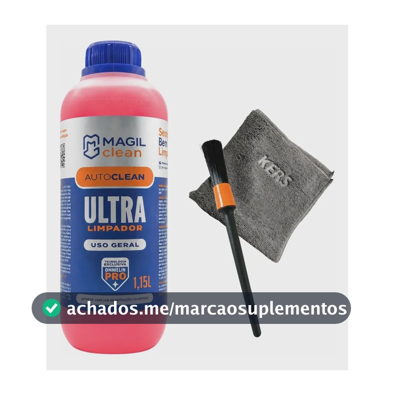 Ultra Limpador Magil Clean 1l + Pincel + Microfibra
