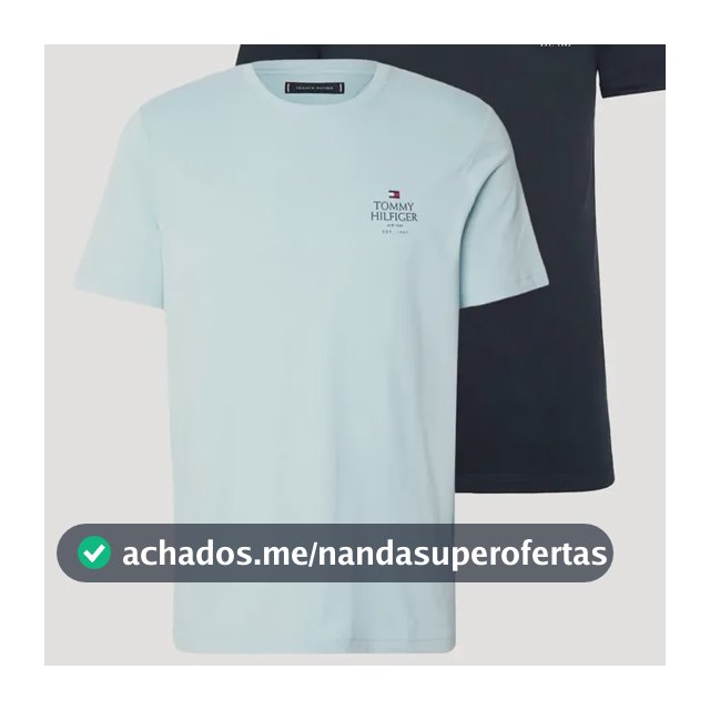 Kit Camisetas Tommy Hilfiger Love Azul Marinho/azul Claro Azul Marinho/azul Claro L/g