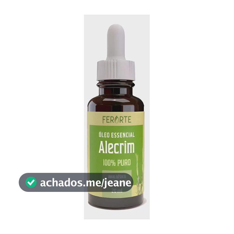 Óleo Essencial De Alecrim Ferarte 100% Puro Vegano 20 Ml