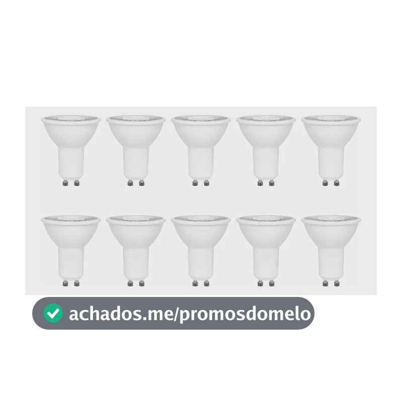 Kit 10 Lâmpada Dicroica 6w Stella Gu10 Mr16 3000k Sth8535/30 Luz Branco-quente