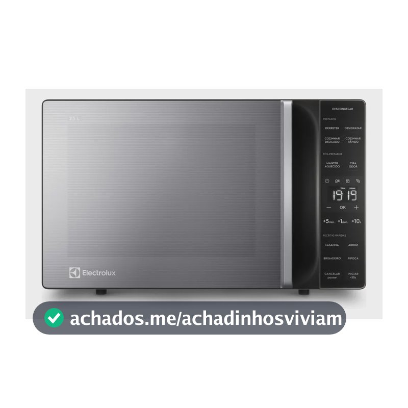 Micro-ondas Electrolux Prata 23L Efficient ME23S 127V