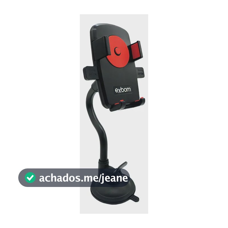 Suporte de Celular Gps para Carro com Ventosa Exbom Sp-t24 Preto