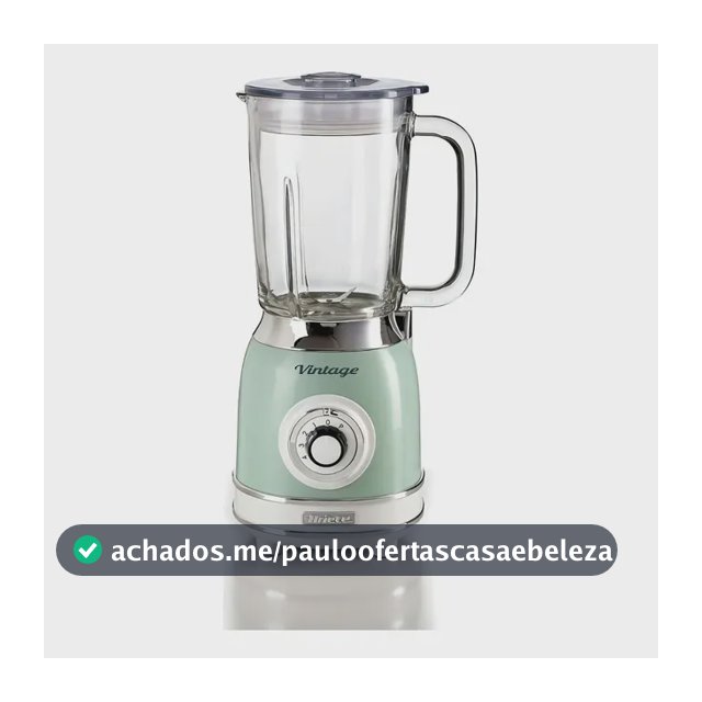 Liquidificador Ariete Vintage Verde Copo De Vidro 1,5l 1000w