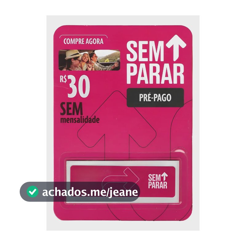 Sem Parar Pré-pago Tag Sem Mensalidade