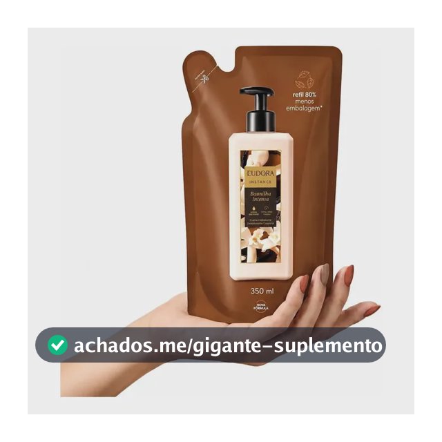 Refil Hidratante  Corporal Instance Baunilha Intensa 350 Ml Baunilha Intensa