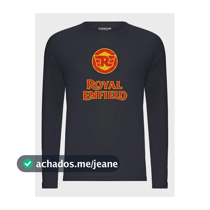 Camisa Segunda Pele Royal Enfield Blusa Proteção Uv 50+ Moto G Preto