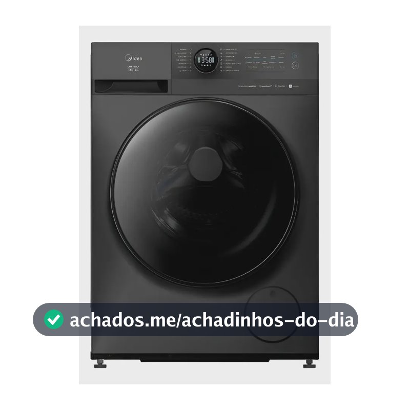 Lavadora de Roupas Lava e Seca 11 Kg Midea MF201D110WB/GK Cor Titânio