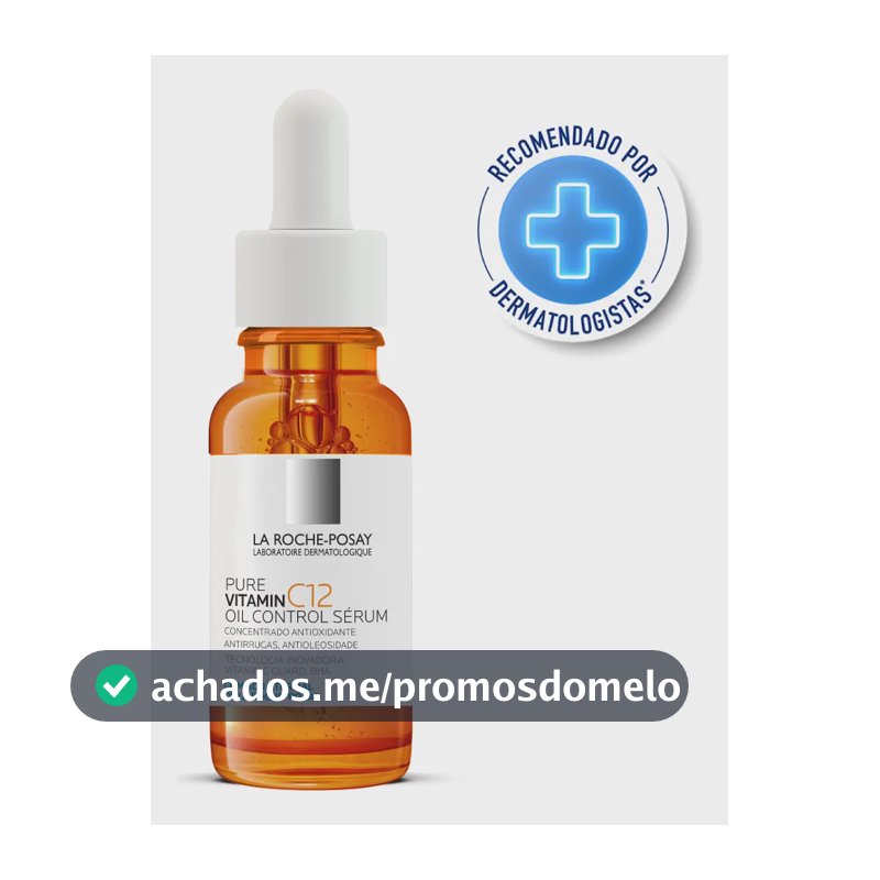 Sérum Facial Vitamina C Antioleosidade Pure Vitamin C12 La Roche-Posay 15ml