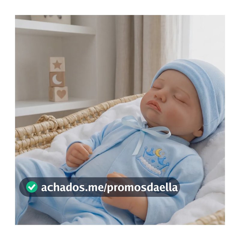 Boneca Bebê Reborn Menino Recém Nascido Pode Dar Banho