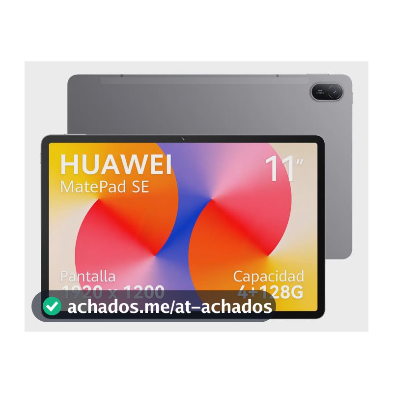 HUAWEI MatePad SE 11 4GB+128GB Tablet,FullView Display,Bateria de grande capacidade,Cantinho das Crianças,Design de Corpo Único em Metal,Superbateria de 7700 mAh + 22.5W,Cinza Nebula