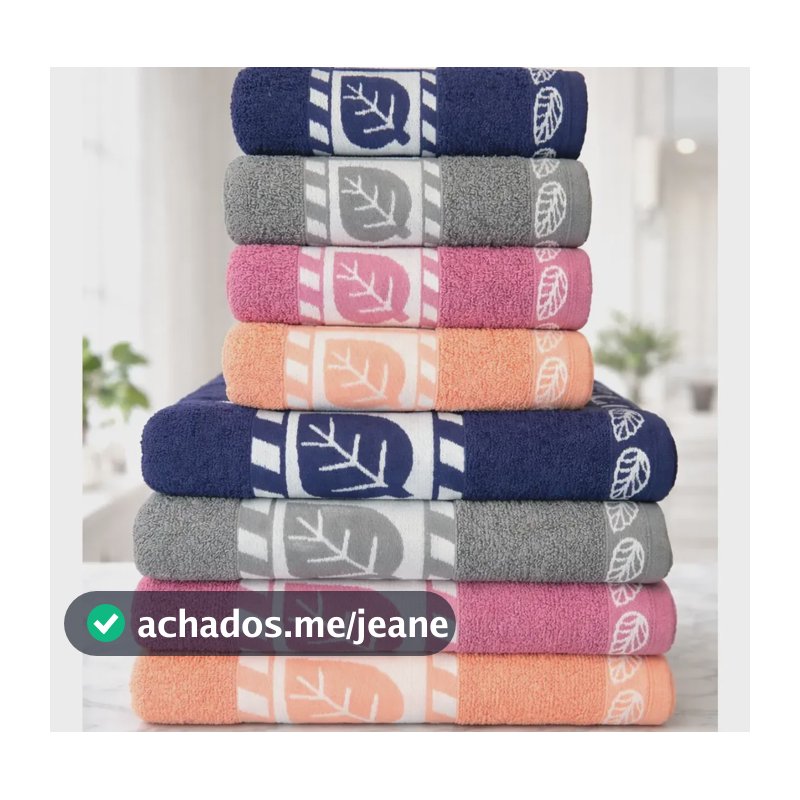 Jogo De Toalhas 8 Peças 4 Banho + 4 Rosto 100% Algodão Luxo