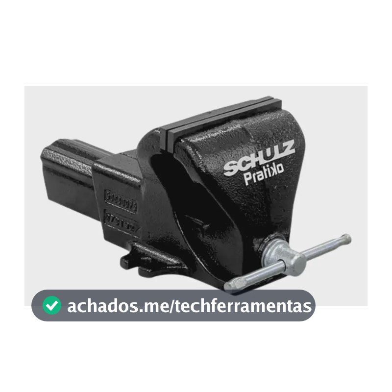 Morsa Torno De Bancada Nº 8 Com Mordente Fixo Schulz Pratiko