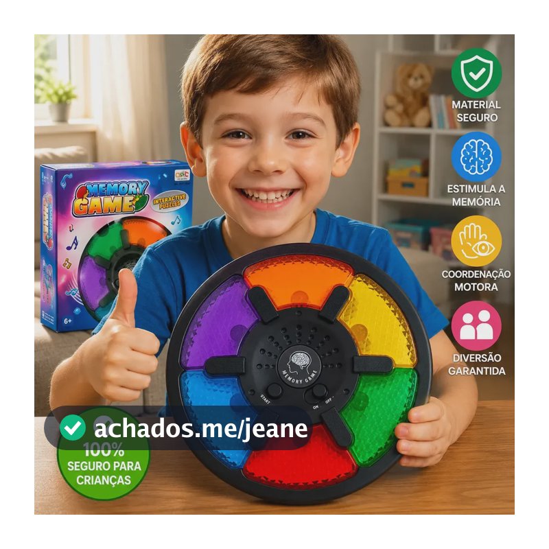 Jogo Da Memoria Brinquedo Educativo Sonoro Visual Memory Game Tipo Genius Luz E Som Pura Nostalgia