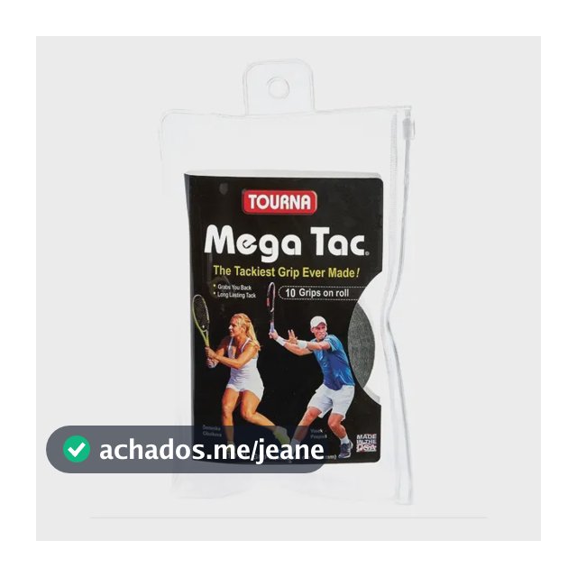 Overgrip Tourna Mega Tac - 10 Unidades Cor Preto