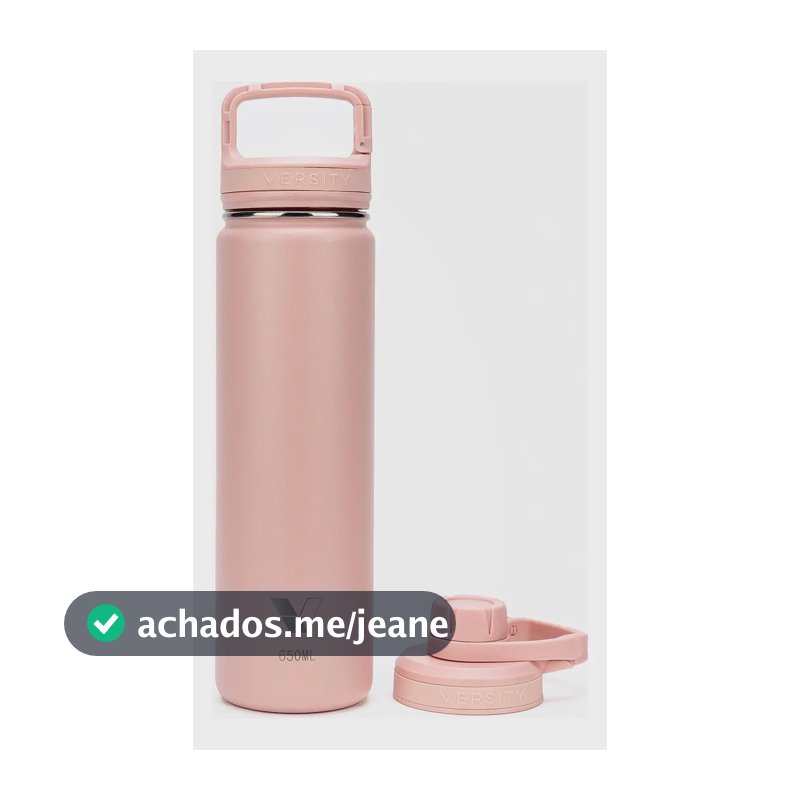 Garrafa Térmica Isolada A Vácuo Versity Coldkeeper 650ml Cor Rose