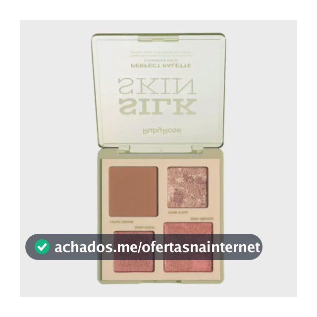 Paleta Contorno Blush Iluminador Silk Skin Ruby Rose Gold Sparkle