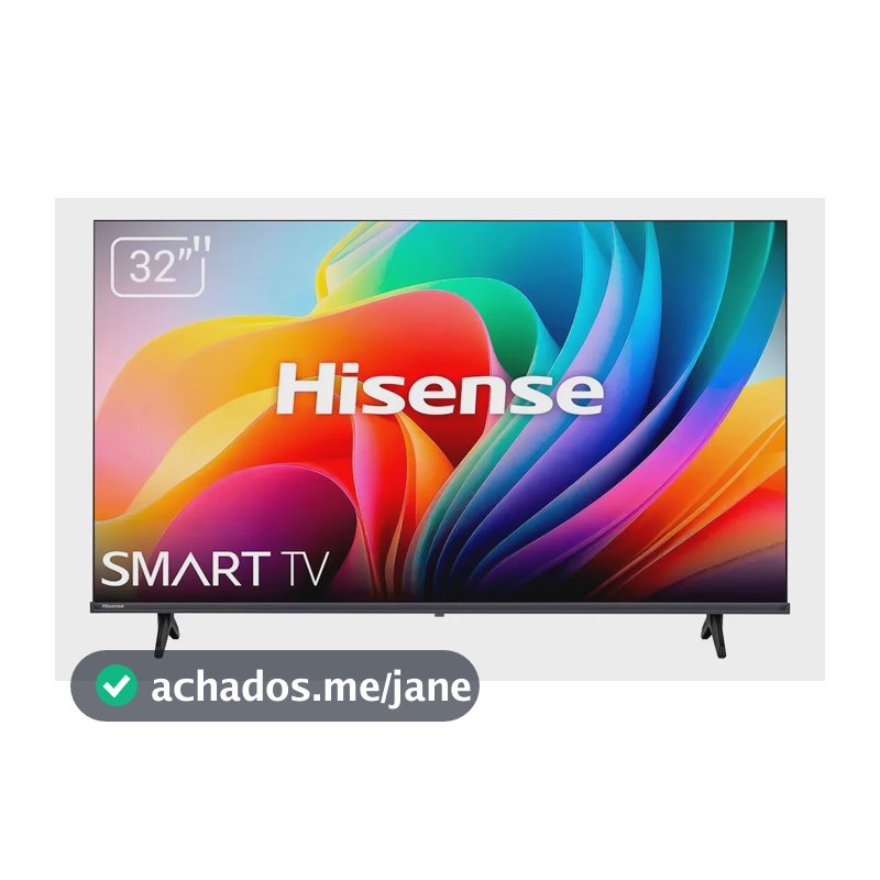 Smart TV Hisense HD 32" Polegadas 32A4NV com HDR10, DTS Virtual X, Compatibilidade Alexa