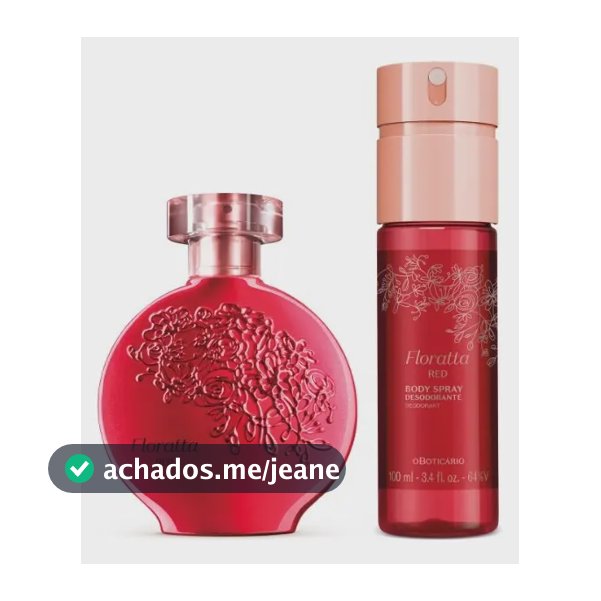 Boticário Floratta Red Colônia 75ml + Body Spray 100ml