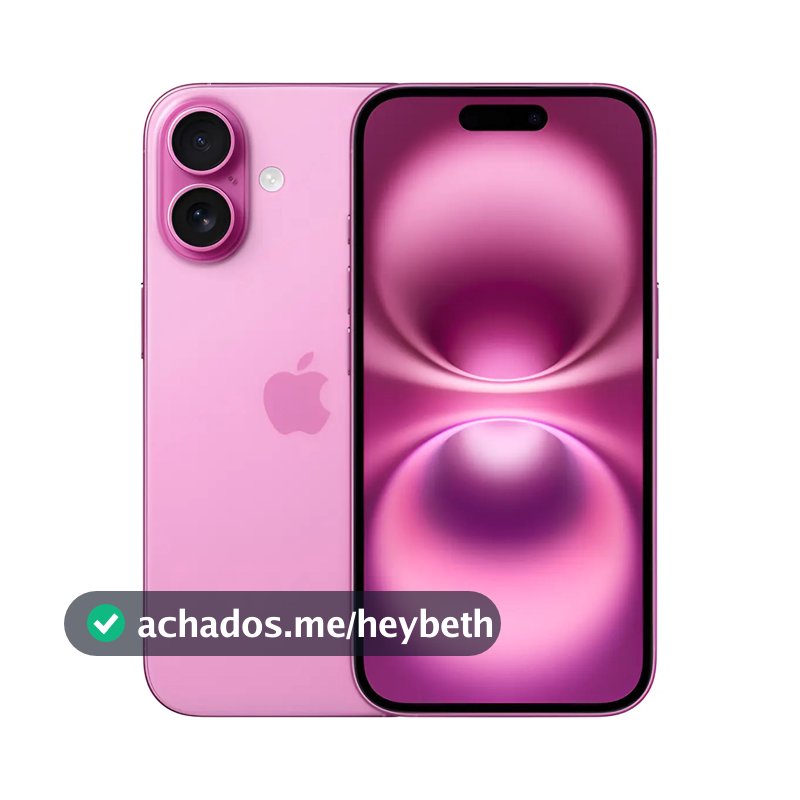 Apple iPhone 16 (256 GB) - Rosa - Distribuidor Autorizado