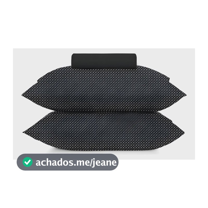 Jogo de Cama Casal Slim Organic Lençol Anti-Pilling Altenburg Preto
