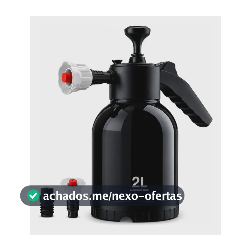 Pulverizador Snow Foam Profissional 2l Com 2 Bicos Para Lavagem Automotiva