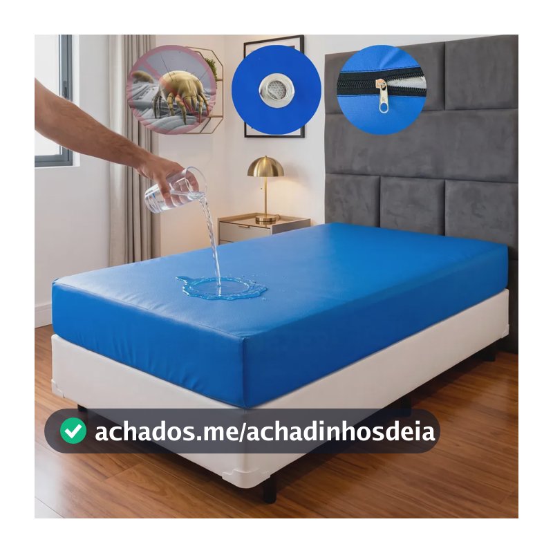 Capa Colchão Impermeável Hospitalar Antialérgico Solteiro