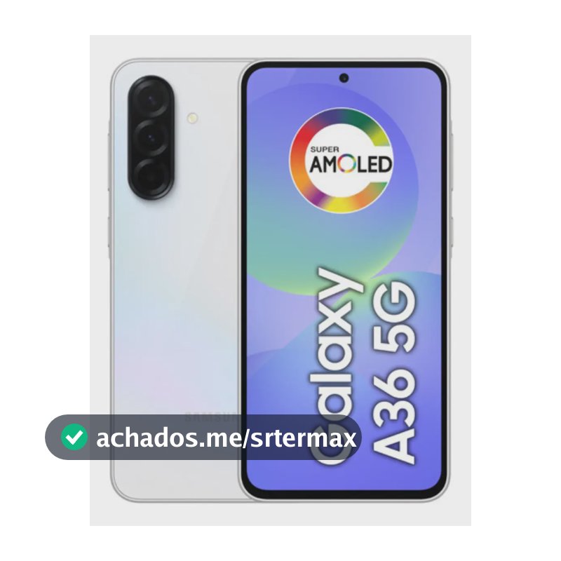 Smartphone Samsung Galaxy A36 5G 256GB 8GB Super Amoled 6.7'' Câmera Tripla 50MP Selfie 12MP 5000 mAh Ip67 NFC Dual Sim Recursos IA - Branco