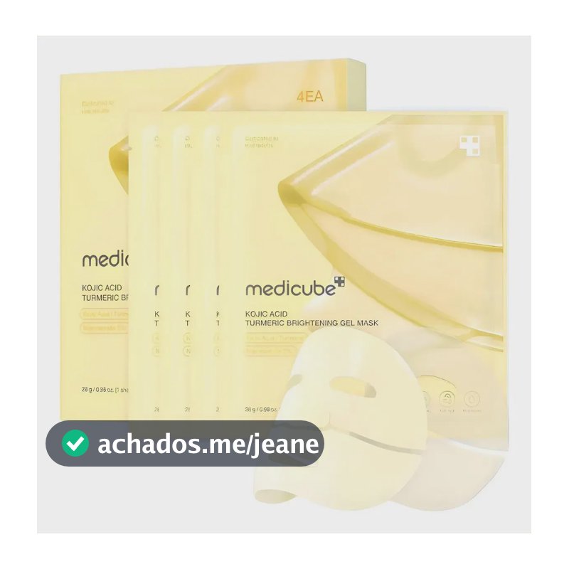 Máscara de Gel Iluminador Medicube Ácido Kójico, Cúrcuma x4