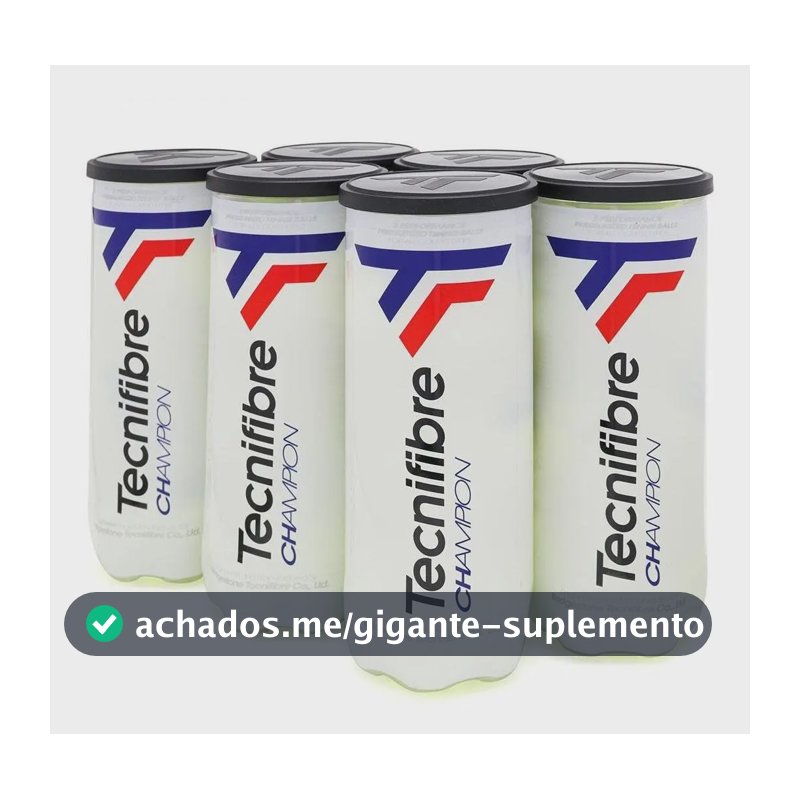 Bola De Tênis Tecnifibre Champion One (6un) - Pró Spin Verde
