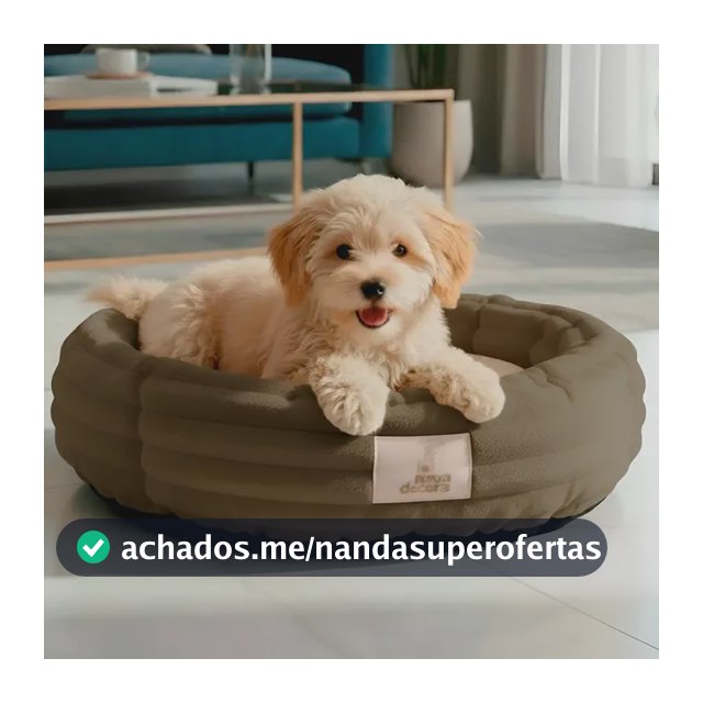 Cama Cachorro Gato Nuvem Ninho Caminha Pet Redonda 50cm Cor Mocha