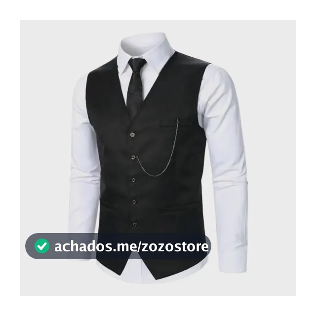 Colete Social Slim Oxford Para Ternos Masculino Promoção