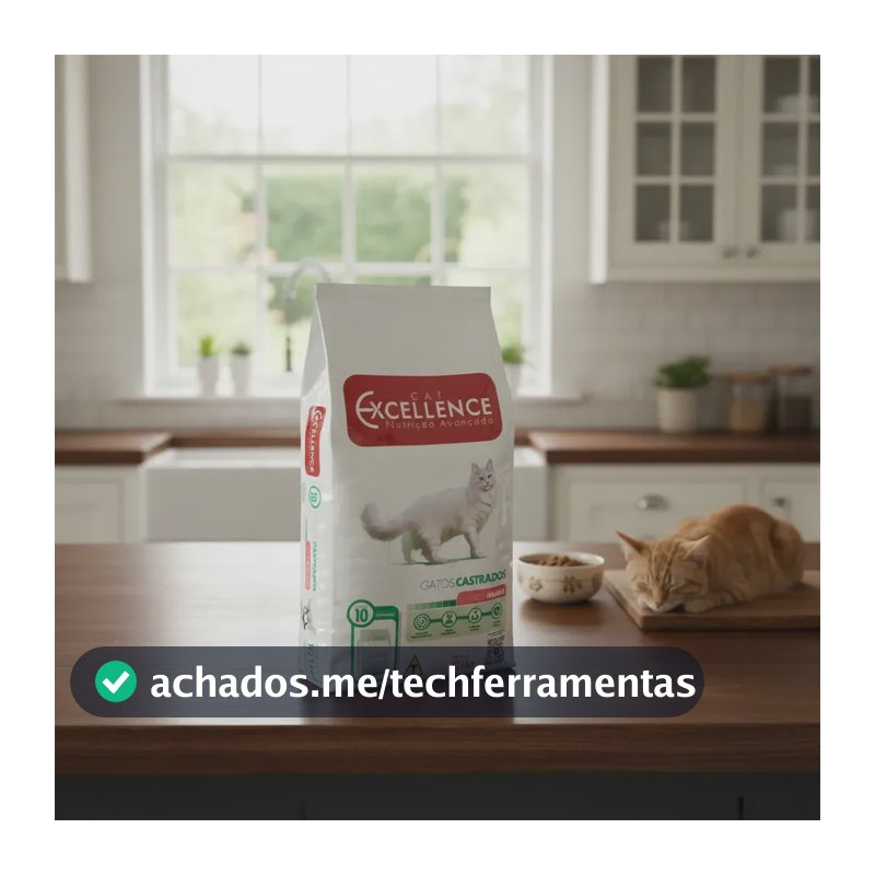 Ração Gato Castrado Cat Excellence Salmão 10,1 Kg