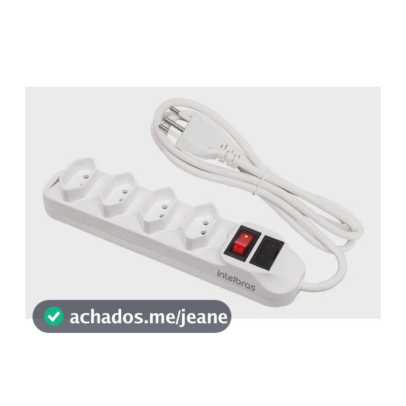 Protetor Eletrônico Intelbras Com 4 Tomadas Epe 1004 Branco